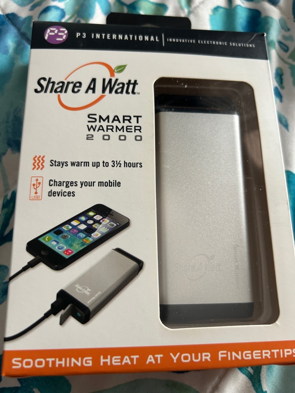 Smart Warmer 2000 Portable Power Bank & Hand Warmer - Silver